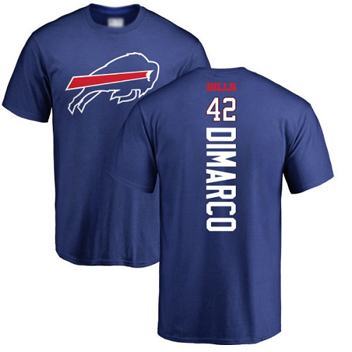 Men NFL Buffalo Bills #42 Patrick DiMarco Royal Blue Backer T Shirt